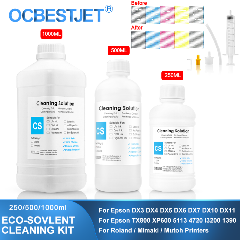 Print Head Cleaning Kit - حل تنظيف الحبر المذيبات البيئية لرأس