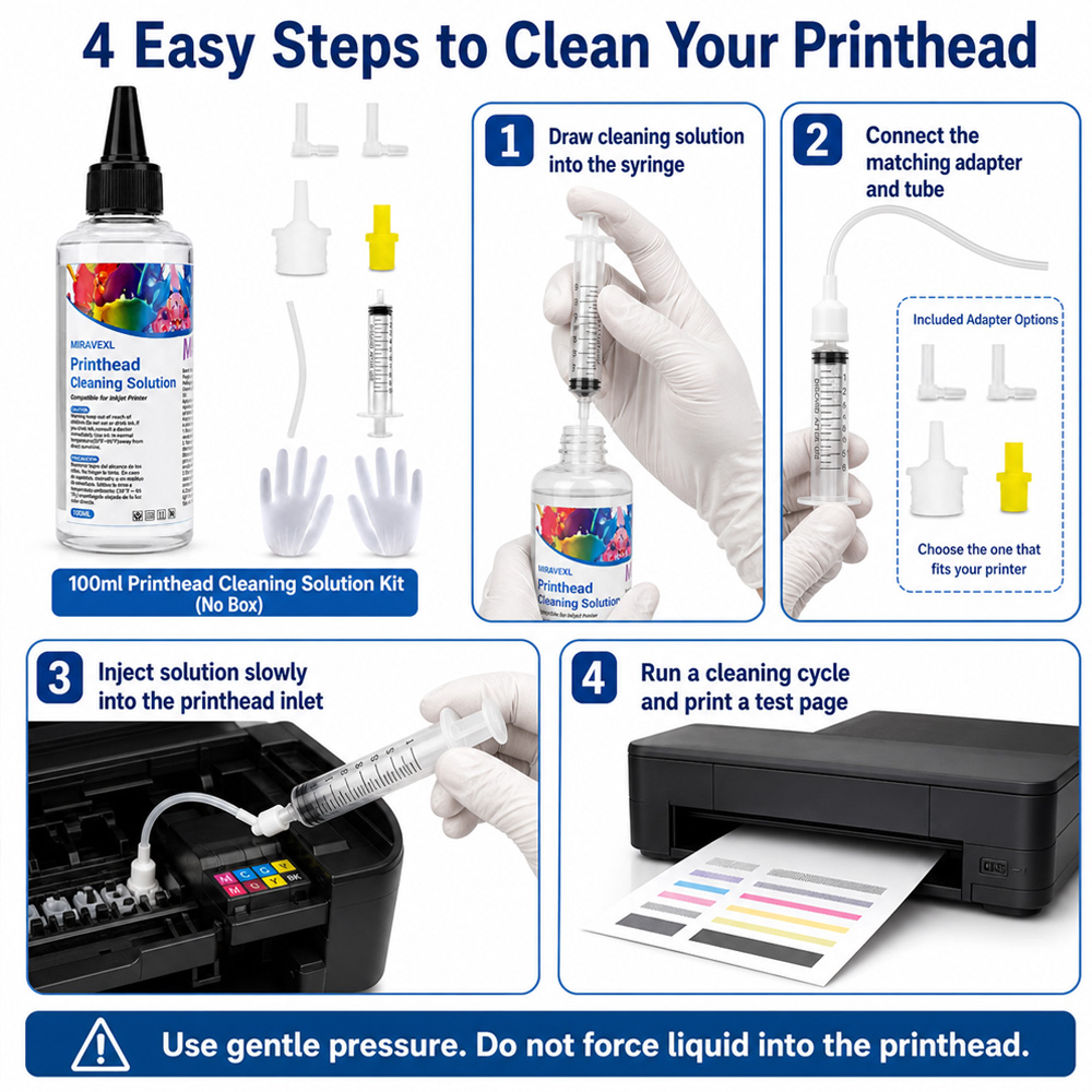 محلول تنظيف رأس الطباعة MIRAVE - مراجعة Print Head Cleaning Kit وسعره