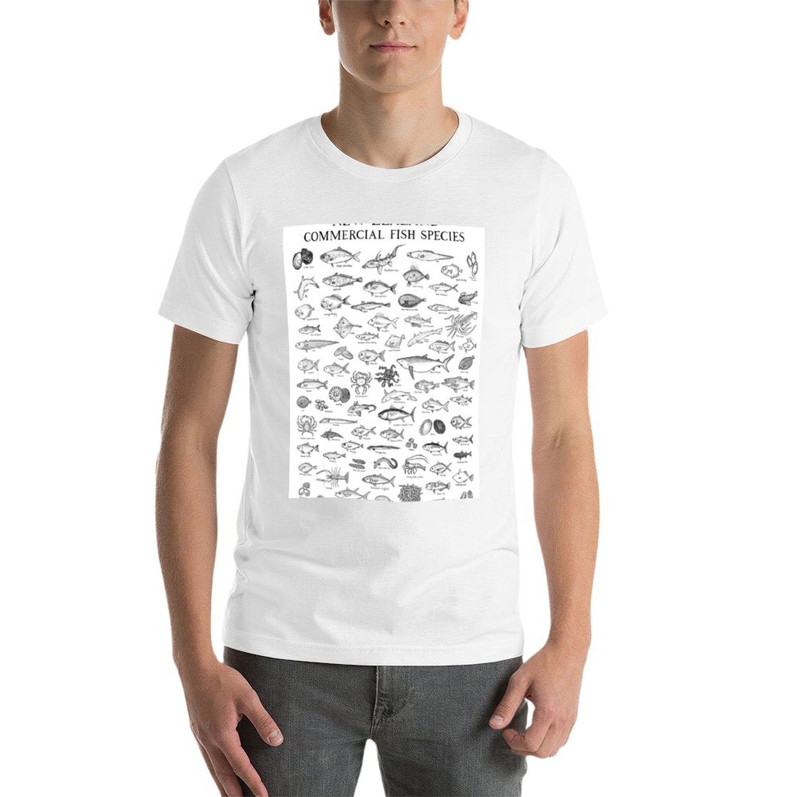 تي شيرت بتصميم أنواع الأسماك ا - مراجعة Commercial Shirt Printing وسعره